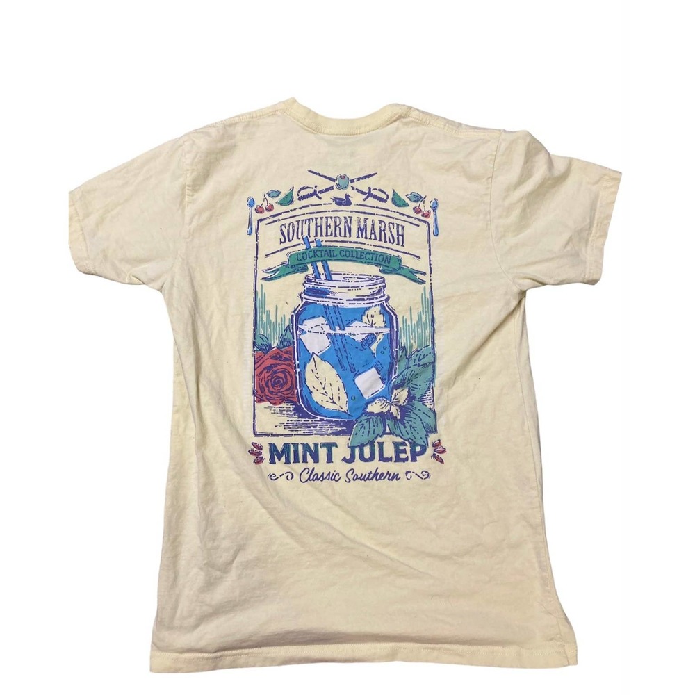 Southern Marsh Cocktail Collection Mint Julep Tee Medium
